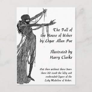 Haus von Usher Postkarte