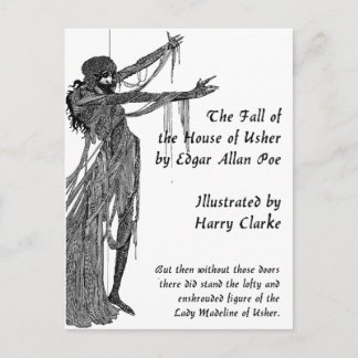 Haus von Usher Postkarte