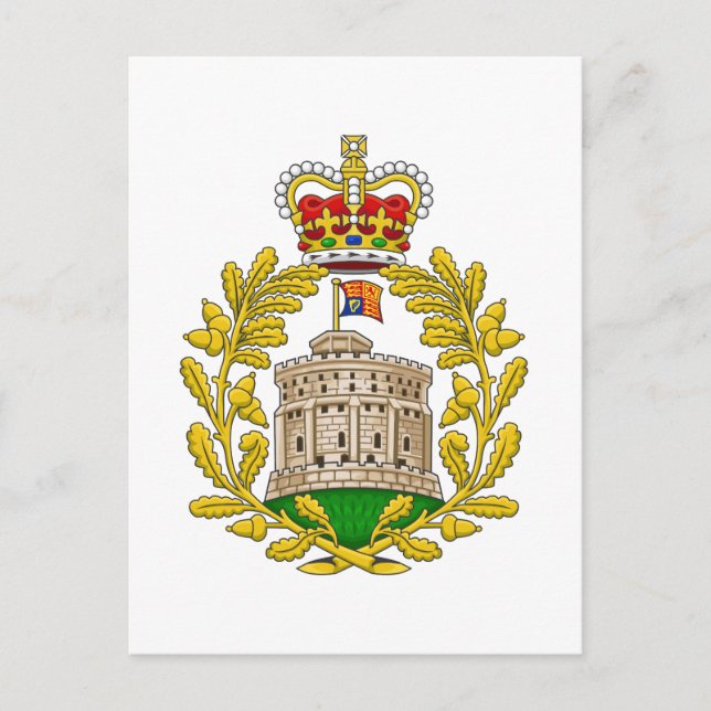 Haus von Windsor Royal Coat of Arms Postkarte (Vorderseite)