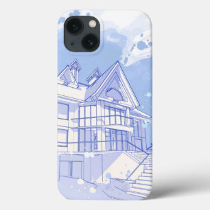 Haus: Watercolor zeichnen Case-Mate iPhone Hülle