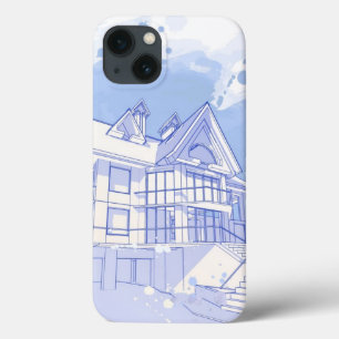 Haus: Watercolor zeichnen Case-Mate iPhone Hülle