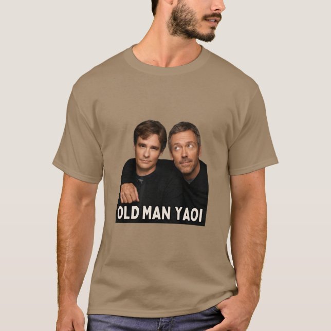 Haus Wilson alter Mann Yaoi Retro T-Shirt (Vorderseite)