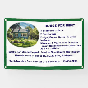 Haus zur Miete mit Bild Banner anpassen Banne