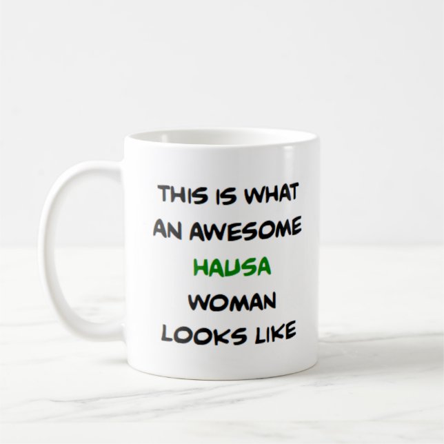 hausa woman, awesome kaffeetasse (Links)