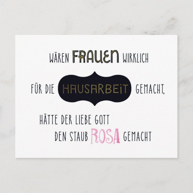 Hausarbeit Postkarte (Vorderseite)