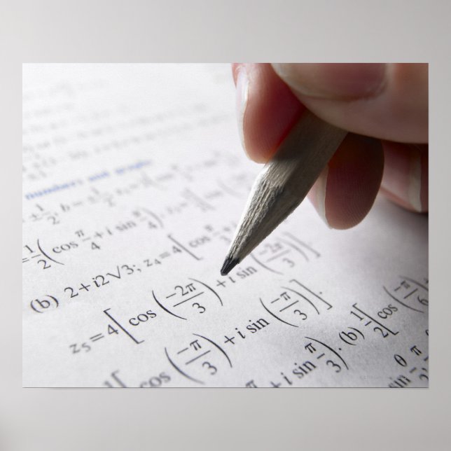 Hausaufgaben der Mathematik Poster (Vorne)