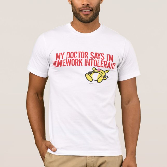 Hausaufgaben Intollerant T-Shirt (Vorderseite)