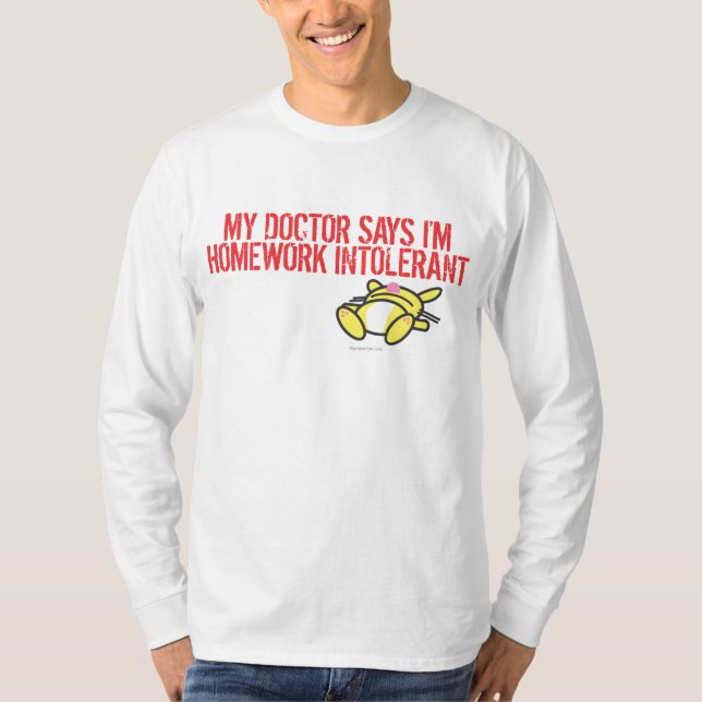 Hausaufgaben Intollerant T-Shirt (Vorderseite)