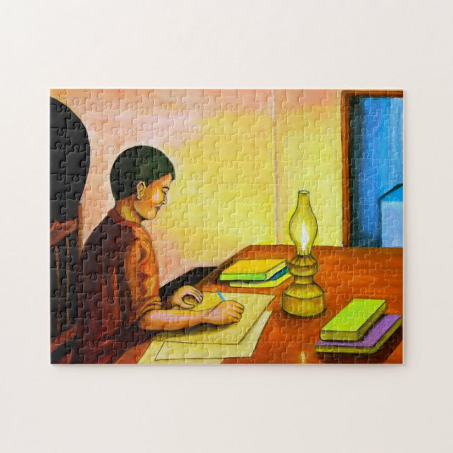 Hausaufgaben-Puzzlespiel Puzzle (Horizontal)