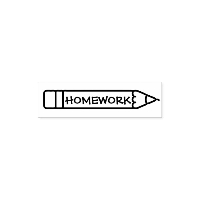 Hausaufgaben Schullehrer Permastempel (Design)