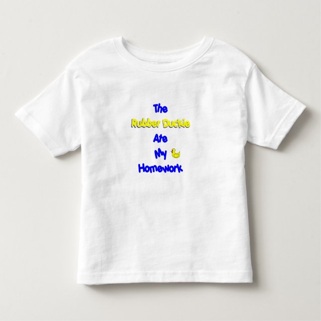 Hausaufgabenentschuldigung Kleinkind T-shirt (Vorderseite)