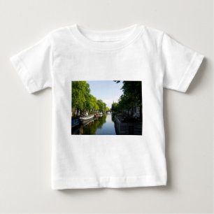 Hausboote auf dem Amsterdamer Kanal Baby T-shirt