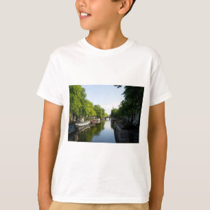 Hausboote auf dem Amsterdamer Kanal T-Shirt
