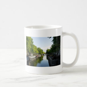 Hausboote auf dem Amsterdamer Kanal Tasse
