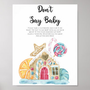 Häuschen aus Lebkuchen - Sag nicht Baby Poster