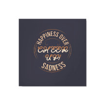 HAUSDEKO WÄHLE GLÜCKLICH AUFMUNTERUNG GESPANNTES L