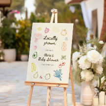 Hauseigene, handgezogene Babydusche Willkommen