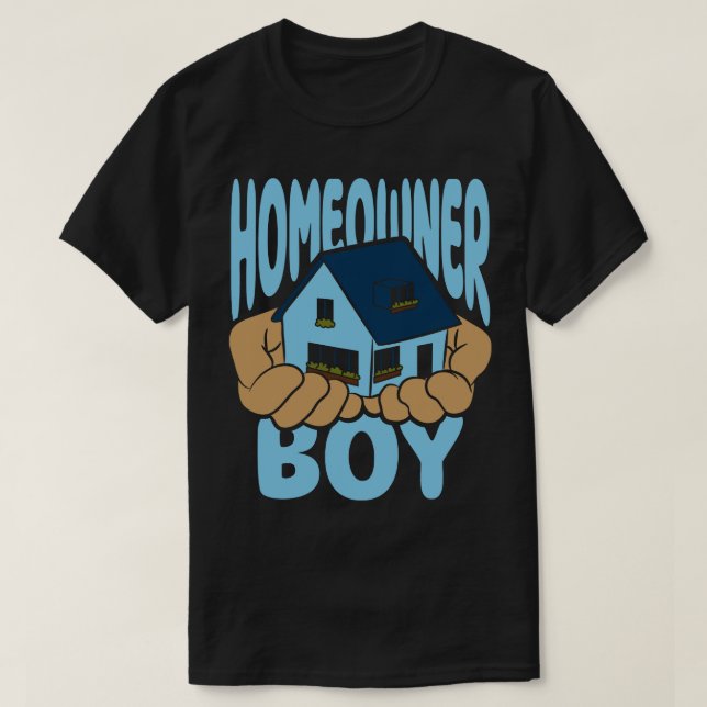 Hauseigentümerin Boy Housewarming Party T-Shirt (Design vorne)