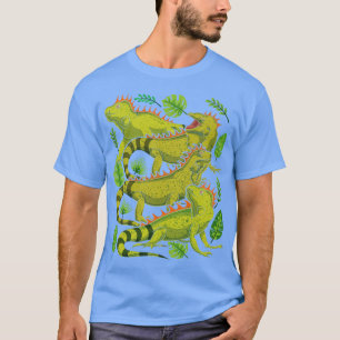 Hauseigentümerin Tropical Blätter Reptile Lover Ex T-Shirt