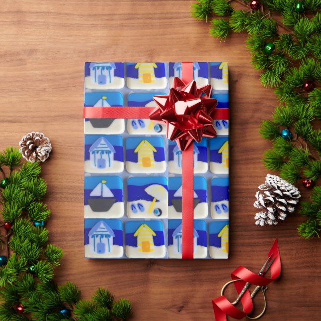 Häuser 1 geschenkpapier (Feiertagsgeschenk)