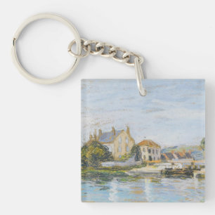 Häuser am Rande des Schlosses von La Garonne Schlüsselanhänger