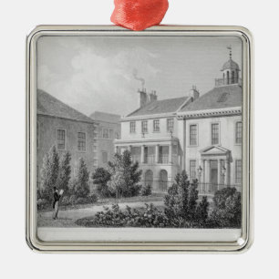 Häuser auf dem Quadrat der Chirurgen, Edinburgh Ornament Aus Metall