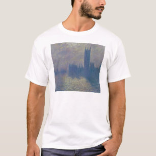 Häuser Claude Monets des Parlaments, stürmisch T-Shirt