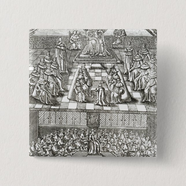Häuser des Parlaments im Jahre 1640 Button (Vorderseite)