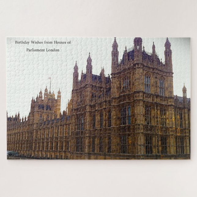 Häuser des Parlaments London. Jigsaw Puzzle (Horizontal)