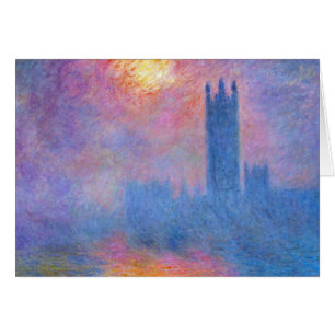 Häuser des Parlaments, London, Sun, der durch