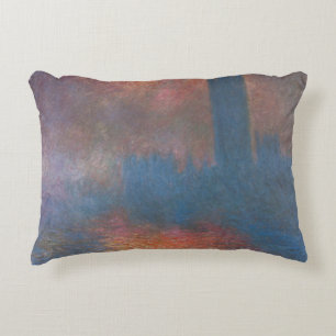 Häuser des Parlaments, London von Claude Monet Zierkissen