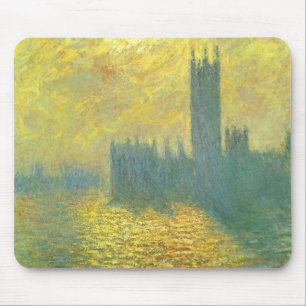 Häuser des Parlaments, stürmischer Himmel von Clau Mousepad