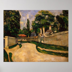 Häuser entlang einer Straße, c.1881 Poster