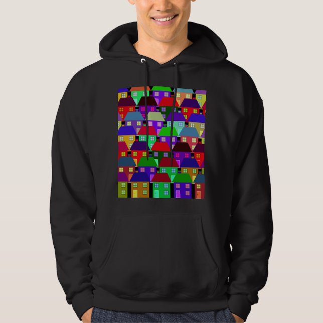 HÄUSER FARBHAFTE ZUHAUSE COMMUNITY HOODIE (Vorderseite)