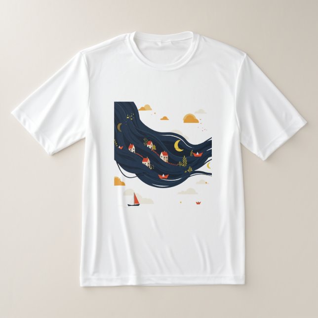 Häuser im Haar T-Shirt (Ablage )