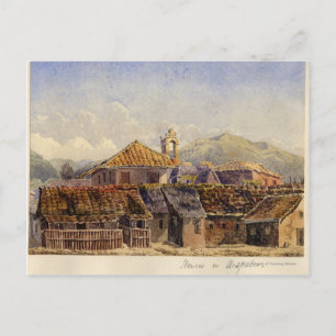 Häuser in Acapulco Postkarte