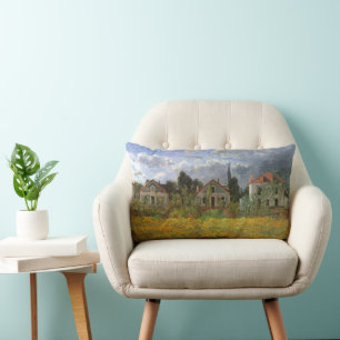 Häuser in Argenteuil von Claude Monet Lendenkissen