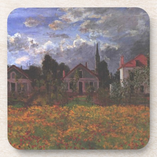 Häuser in Argentinien - Claude Monet - 1873 Getränkeuntersetzer (Vorderseite)