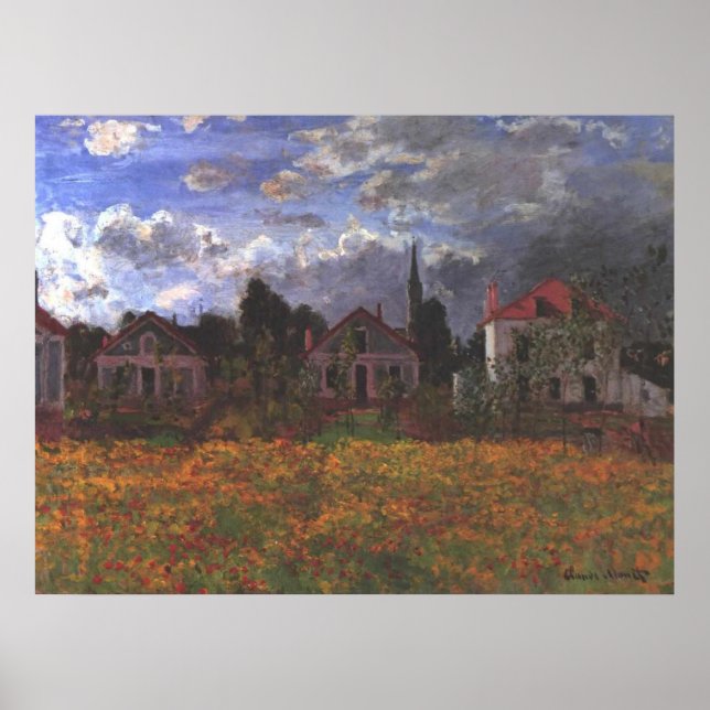 Häuser in Argentinien - Claude Monet - 1873 Poster (Vorne)