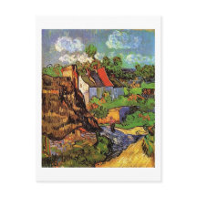 Häuser in Auvers, Vincent van Gogh. Dorf