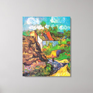 Häuser in Auvers, Vincent Van Gogh Leinwanddruck