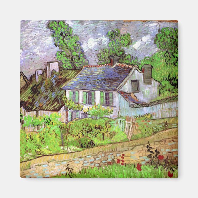 Häuser in Auvers, Vincent van Gogh Magnet (Vorne)