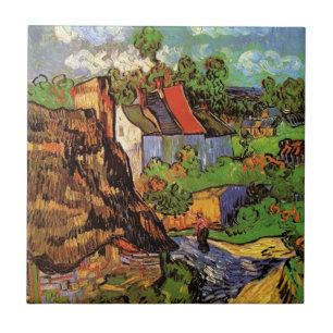 Häuser in Auvers von Vincent van Gogh Fliese
