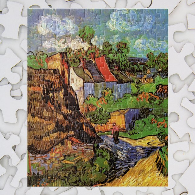 Häuser in Auvers von Vincent van Gogh Puzzle (Von Creator hochgeladen)