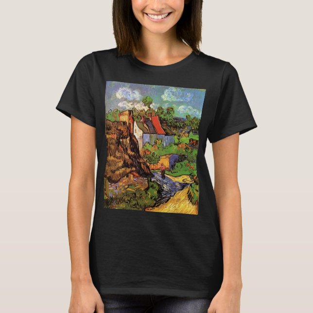 Häuser in Auvers von Vincent van Gogh T-Shirt (Vorderseite)