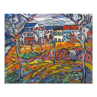 Häuser in Chatou | Maurice de Vlaminck | Fotodruck