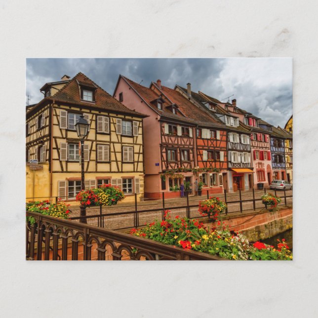 Häuser in Colmar, Elsass, Frankreich Postkarte (Vorderseite)
