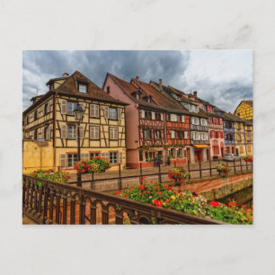 Häuser in Colmar, Elsass, Frankreich Postkarte