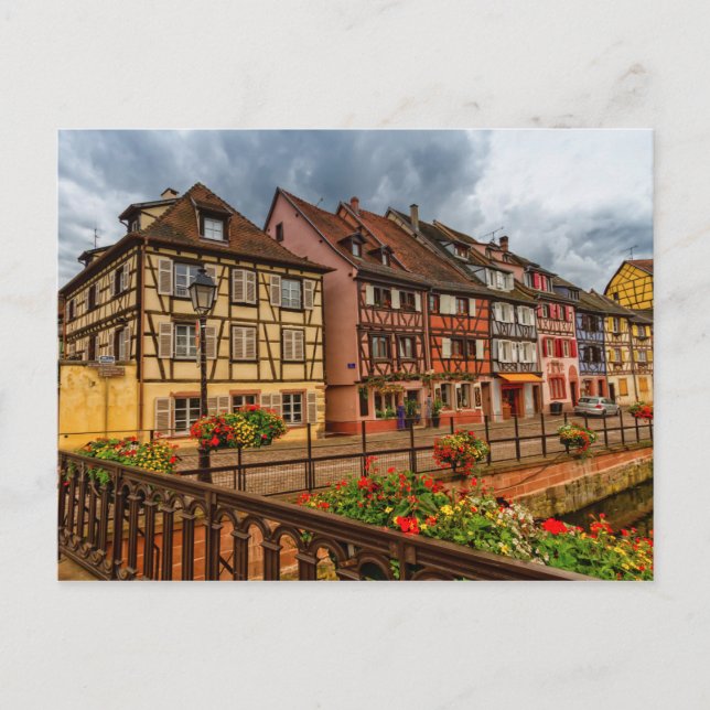 Häuser in Colmar, Elsass, Frankreich Postkarte (Vorderseite)