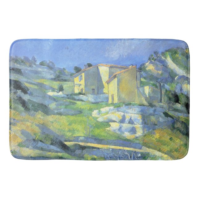 Häuser in der Provence Paul Cezanne Badematte (Vorderseite)